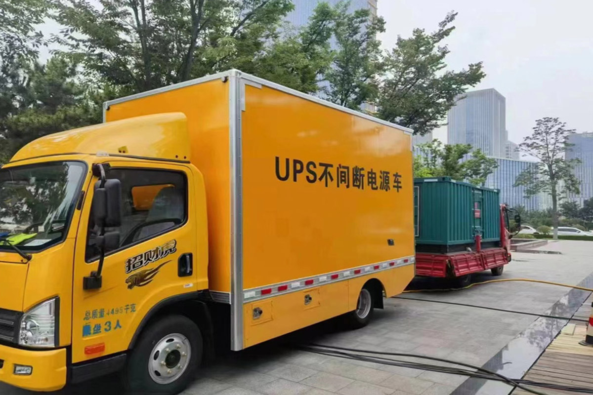 温州发电机租赁施工现场