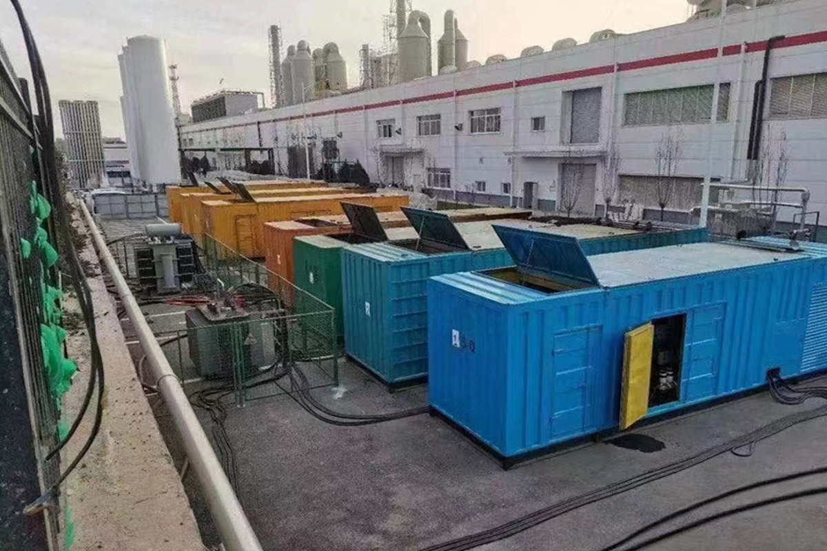 温州发电机租赁施工现场